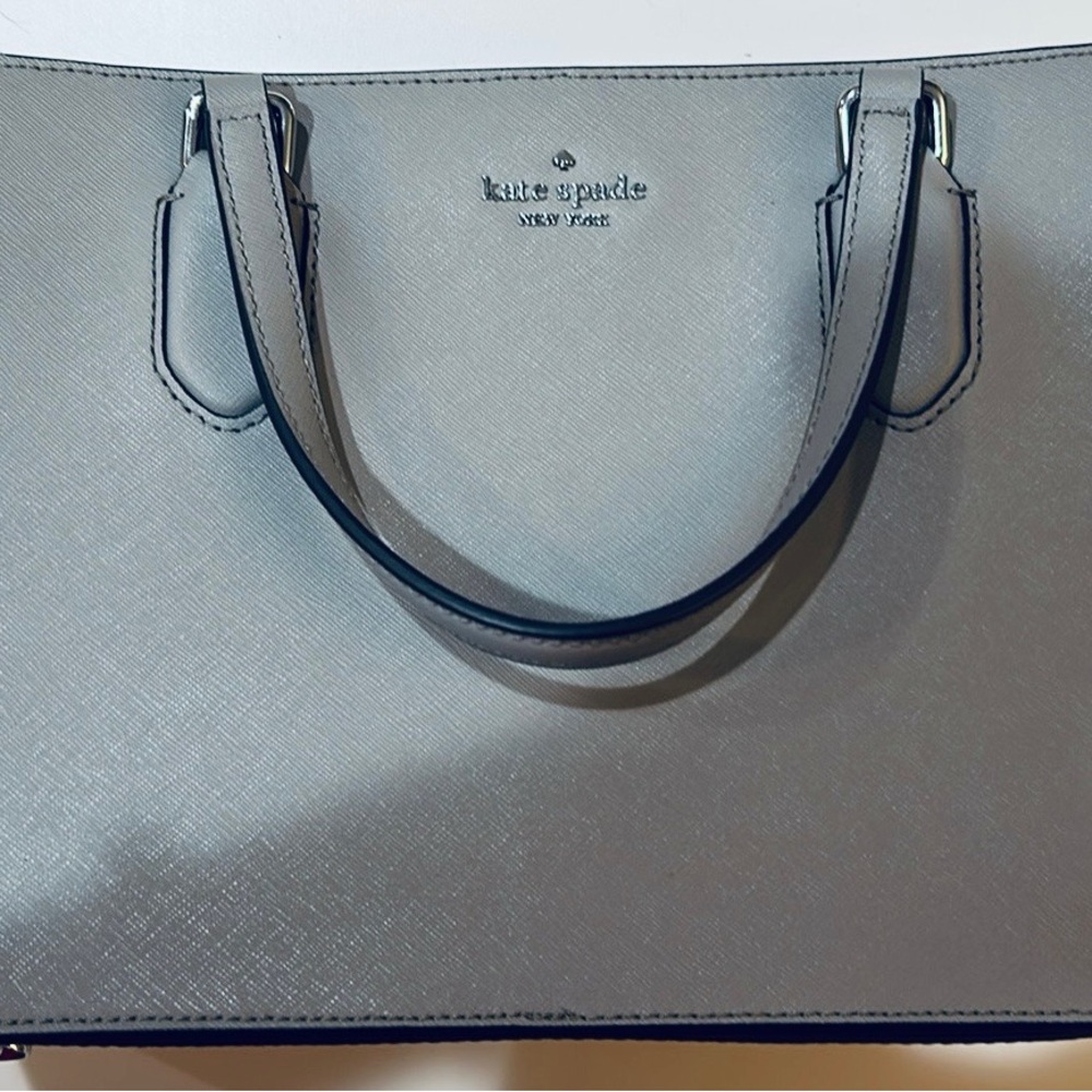 kate spade taupe Saffiano Leather Satchel